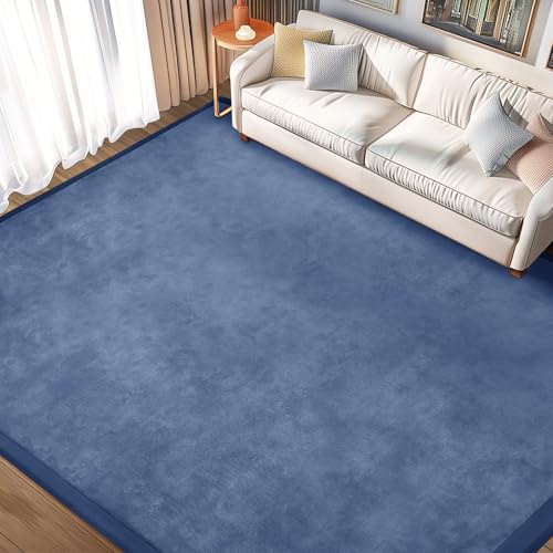 Image of Baby Play Mat for Floor Nursery Rug Muscle Mat Area Rug Playroom Rug 79 inchx158 inch Playpen Mat Elastic Foam 1.3 inch Thick Crawling Mat for Babies,Toddlers, Infants, Kids,Sapphire Blue