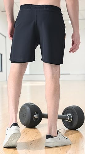 Image of Flapfit Men's 2 in 1 Quick Dry Shorts || Gym Shorts for Men Workout || Running Shorts for Men || Sports Shorts for Man
