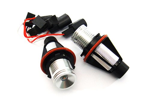 RZG 2 ampoules LED Angel Eye Halo couleur ambre pour phares de jour DRL Canbus pour E39 E60 E61 E87 E53 E63 E65