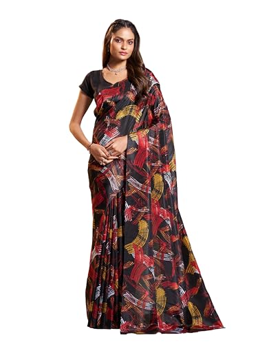 Image of Garden Vareli Art Silk Abstract Print Saree