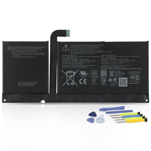 K KYUER DYNC01 96BTA016H 96BTA015H Laptop Batterie pour Microsoft Surface Pro 8 (Model 1982 1983) Tablet PC 13-inch Ultra-Thin Detachable 2-in-1 Business...