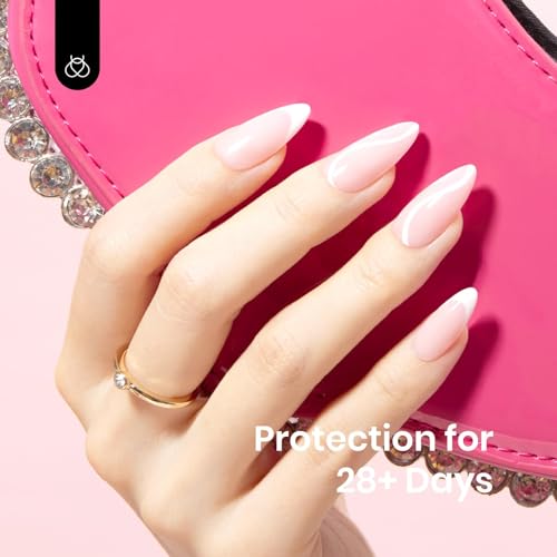 Gelab cosmetics LLC Beetles Rubber Base Gel Nail Polish, 6 Colors Nude Gel Polish Pink Peach Neutral Sheer French Tips Base Colors for Nails Flexible U V LED Soak Off for DIY Home Manicure Nail Gifts 2 Pcs