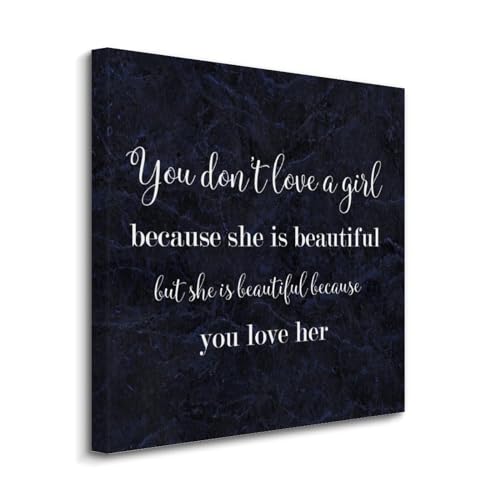Cuadro inspirador You Don't Love A Girl en lienzo Yelolyio para dormitorio
