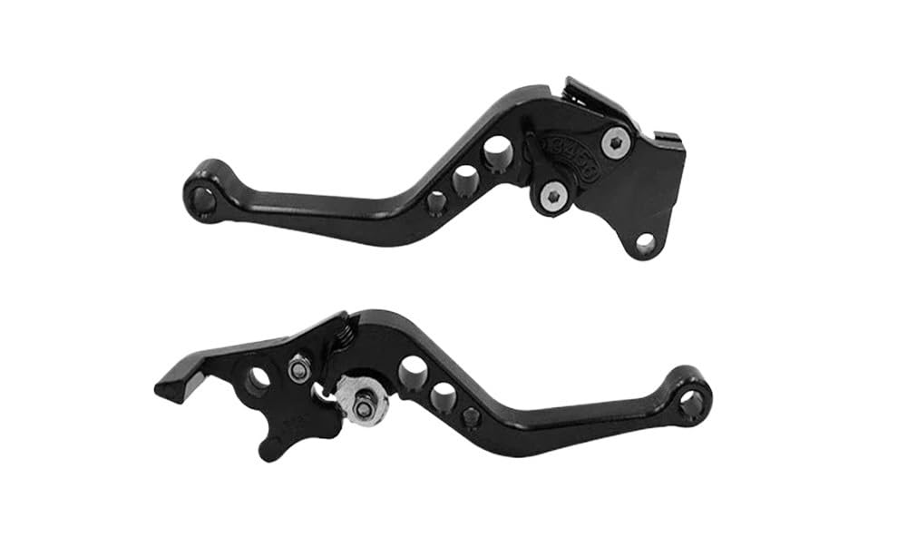 Beqlxta Black Brake Clutch Adjustable Lever​ Motorcycle Brake Handle Motorbike Modification Cnc Clutch Drum Lever Adjustable Handlebar Set Modified Parts(Black)