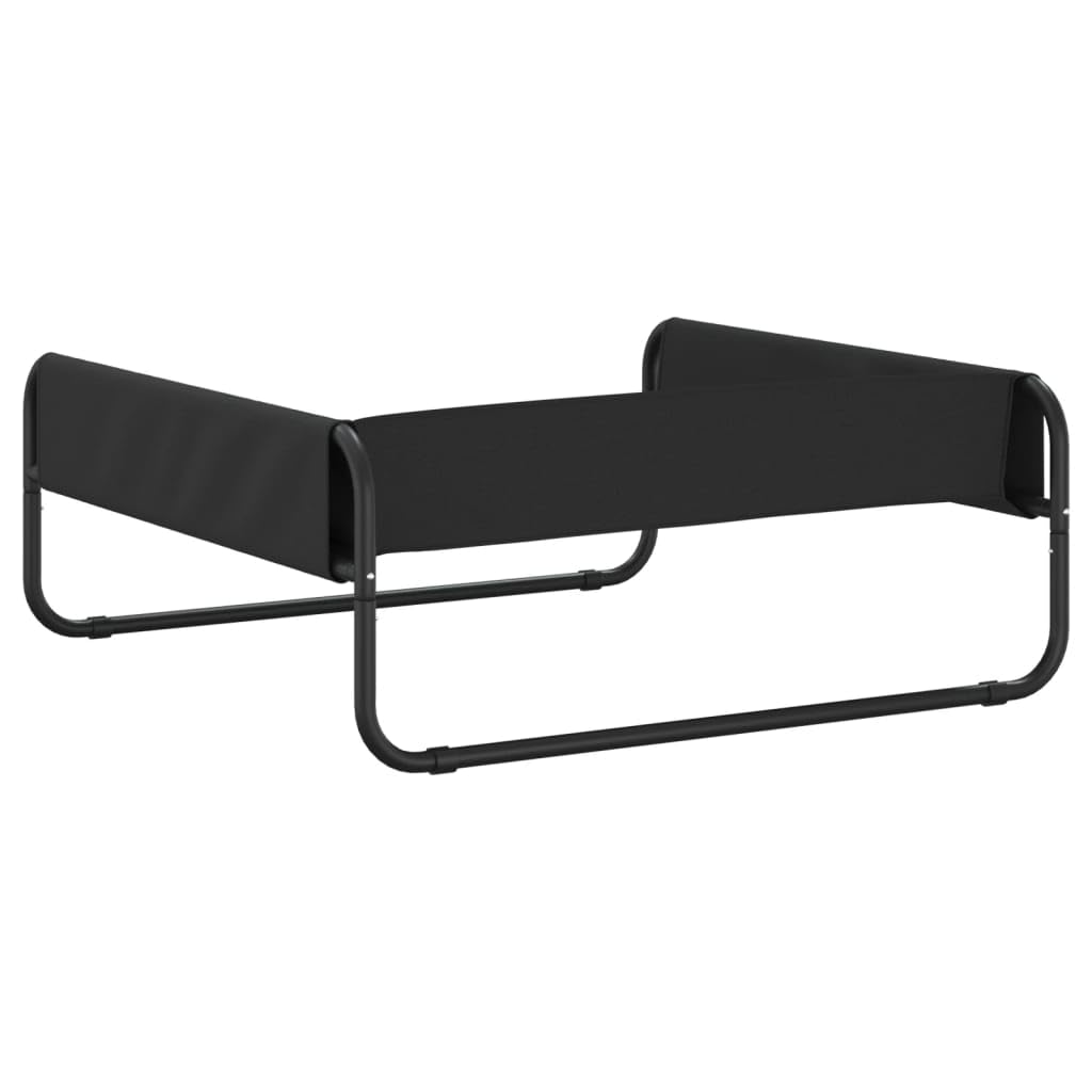 Cuccia rialzata per cani, in tessuto Oxford e acciaio verniciato a polvere, 85 x 85 x 33 cm, cuscino per cani, per interni ed esterni, posto per dormire stabile, zona di riposo asciutta