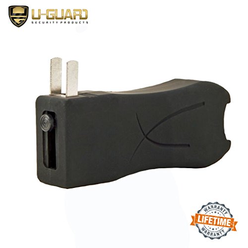 Pocket Stun Gun Pepper Spray Kit (1) High Volt Amp Mini Stun Gun With Flashlight (1) Police Strength Pocket Keychain .5Oz Tear Gas Best Mini Shock Device Self Defense Weapon For Women Or Men (Black) #TOP4