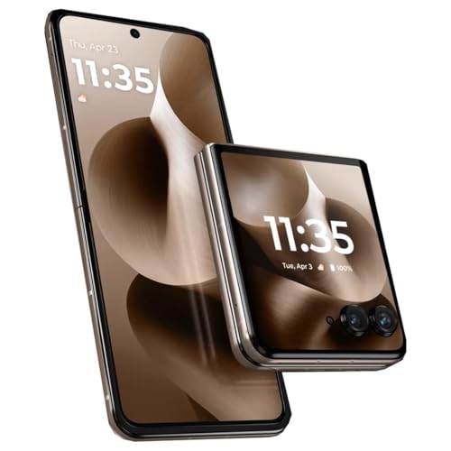 Motorola RAZR 60 Ultra 5G 2025 (Pantone Mountain Trail) International Version | XT2551-6 | 512GB + 16GB RAM Dual-SIM (Nano, eSIM) Unlocked Android 15 Flip Smartphone