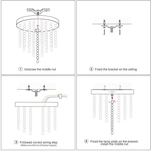 3 Lights Mini Crystal Flushmount Chandelier Fixture, Crystal Ceiling Lamp, H10.4 X W9.8, Elegant Modern Flush Mount Ceiling Light For Bedroom, Hallway, Bar, Living Room, Dining Room, Chrome(G9 Base) #TOP6