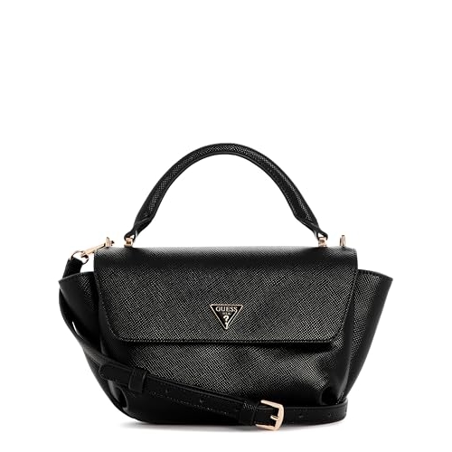 GUESS Aba feminina Gilda com alça superior, Preto, One Size GUESS Aba feminina Gilda com alça superior, Preto, One Size