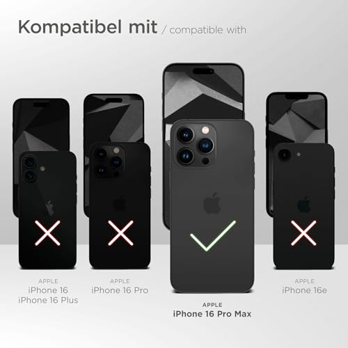 Coque iPhone 16 Pro Max transparente évite les rayures d'écran et protège la caméra