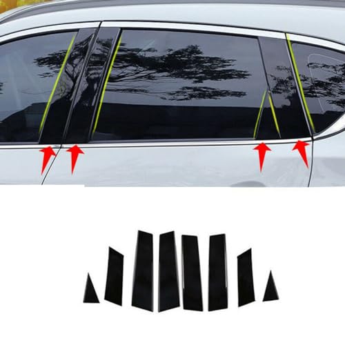 Postes de pilar de ventana efecto espejo para reparar arañazos en Nissan Qashqai 2018 4