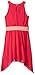 Amy Byer Girls' Big Sleeveless Halter Sharkbite Hem Dress