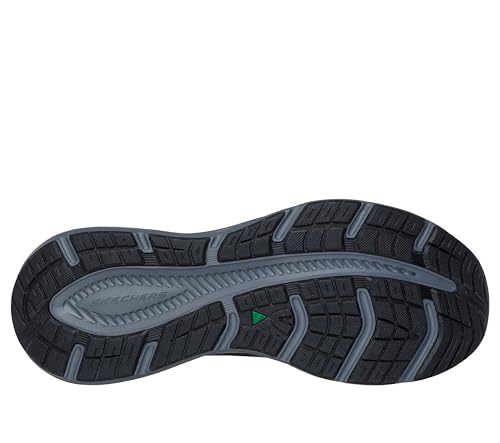 Skechers Men's Edgeride Commissioner Hands Free Slip-in Sneaker, Black/Charcoal, 8.5