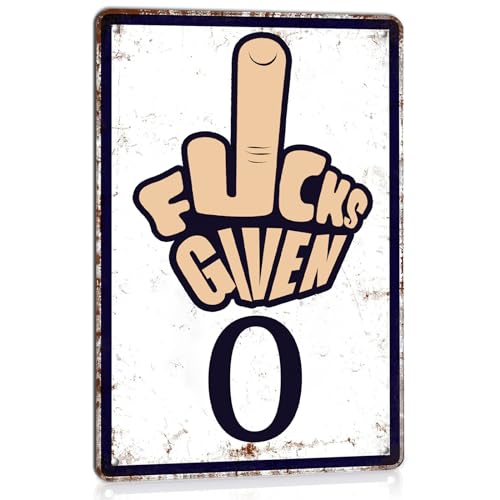 vuiiwala "0 Fucks Given" Sign