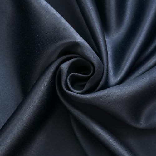 Image of KALIYO Blue Blackout Pinch Pleat Curtains for Living Room & Bedroom | Room Darkening Curtains | Pinch Pleat Header| Noise Reducing | 5 FT | Pack of 2
