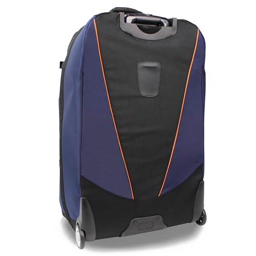 World Traveler Rolite Alpine Upright Style Lightweight 30-Inch Rolling Duffel Bag, Blue3