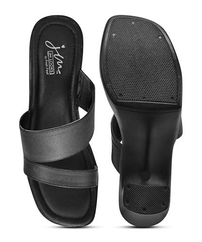 Image of JM LOOKS Women Platform Block Heel Sandals with Dual Strap Upper
