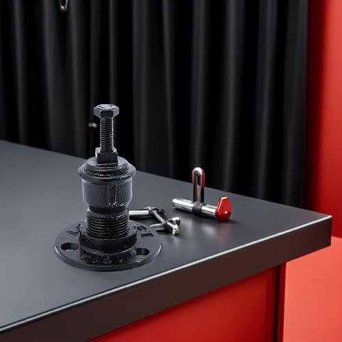 Soporte de pasamanos de hierro negro resistente para barandilla fija 7