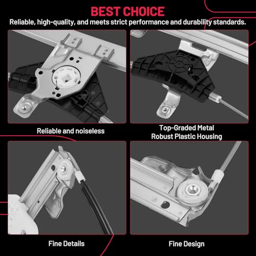 Image of BDFHYK 752-483 Power Window Regulator without Motor Front Left Compatible with Infiniti QX60 2004-2020, Compatible with Infiniti JX35 2013