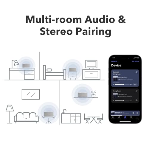 Image of Audio Pro C10 MKII Wireless Speaker, WiiM Edition | High-Fidelity Sound, Multi-Room, Bluetooth, Wi-Fi | Compatible with AirPlay 2, Google Cast, Siri, WiiM Home App, Stream Spotify, TIDAL & More, White