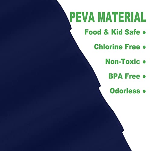 Plastic Navy Blue Tablecloths 3 Pack Disposable Table Covers 54" X 108" Deep Blue Table Cloths Peva Party Tablecovers For Parties Picnic Birthday Wedding Banquet, Fits 6 To 8 Foot Rectangle Tables #TOP1