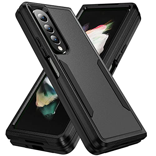 Coque Samsung Galaxy Z Fold 4 5G rigide mate noire antichoc protection pliable housse