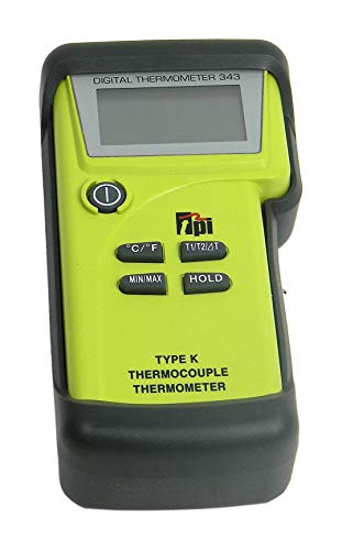 TPI 343/C1 Dual Input K-Type Thermocouple Thermometer with Field Calibration