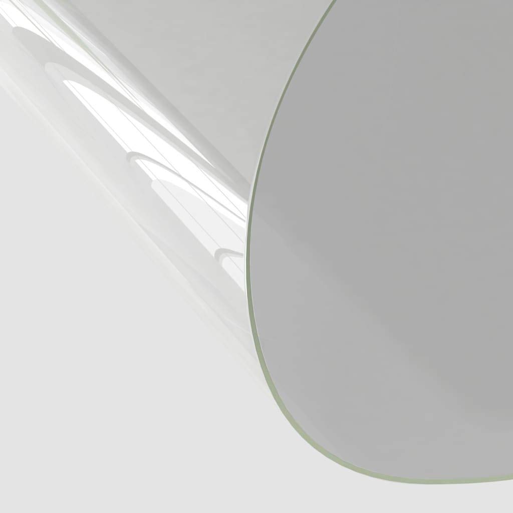 Protector de mesa transparente, redondo, 120 cm de diámetro, 1,6 mm de grosor, PVC, resistente a los arañazos, impermeable, fácil de limpiar, para comedor, salón, terraza, oficina, muebles