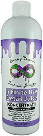 Detail Juice Car Care Garry Dean's Infinite Use Concentrate Automotive Detailing Supplies Rinseless Wash, Waterless Wash, Water Softener, Detail Spray, Spray Wax (1 gal)
