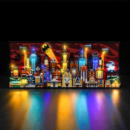 BrickBling Lighting Kit Compatible with Lego The Animated Series Gotham City™ 76271, Bricks Not Included (Classic Version Light)