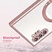 AIGOMARA Magnetic Case for Samsung Galaxy Note 10 Plus [Wireless Charging Compatible] Soft TPU Phone Cover Anti-Scratch Shockproof Slim Case for Women Men - Pink