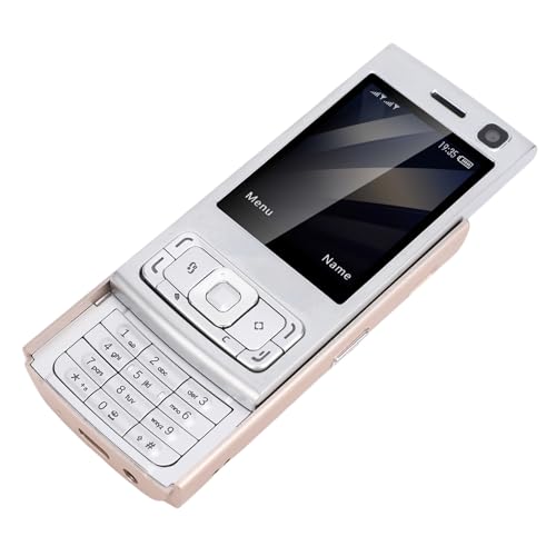 Téléphone portable 2G GSM Asixxsix doré avec écran HD 2.0 pouces et double SIM