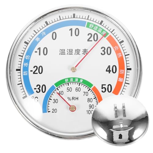 Sosoport Reptile Tank Thermohygrometer Temp Humidity Monitor Easy to Read Gauge Dual Scale
