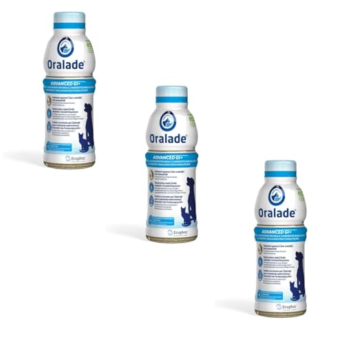 Oralade Advance GI + Apoyo de Rehidratación Oral | Paquete Triple | 3 x 500 ml | Suplemento Dietético Líquido para Perros y Gatos | para la Nutrición Microenteral