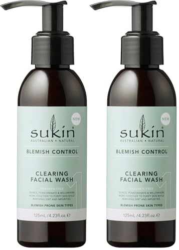 Image of Sukin Clearing Facial Wash 125 ml (Pack of 2)