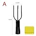UAERSCH 1pc Stainless Steel Fishing Spear Prongs Spearhead Fork Harpoon Tip with Barbs Diving Spear Gun Head Fishing Tool (C)