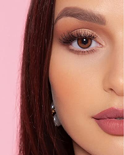 Layala by eyewa - Pack of 2 Colored Contact Lenses - Color Sunkiss Brown - 3 Months Replacement Eye Lenses - Unisex contact Lenses - Available in Plano & All Powers