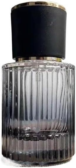 Przenośna buteleczka z atomizerem do perfum, Mini butelka podróżna na perfumy, pusty, szklany atomizer z możliwością wielokrotnego napełniania, 30/50 ml, czarno-zielony(Black30ml)