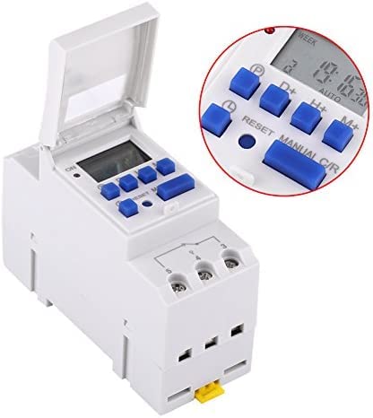 POWER AHC-30A(AHC-30A) AC 220V-240V 30A DIN Rail Penal Mounted LCD Programmable Timer Switch 18 ON /18 Off 2