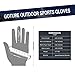 Goture Outdoor Sport 2 Cut Fingers Gloves Anti-Slip Skidproof for Fishing Hunting Riding Cycling (Large, Black)