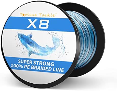 Supered Strength 8 Strands Braided Fishing Line, Abrasion Resistant Braided Lines, Zero Stretch& High Sensitivity Fishing Line,8LB-300LB PE Braided Line, High Performance for Saltwater or Freshwater