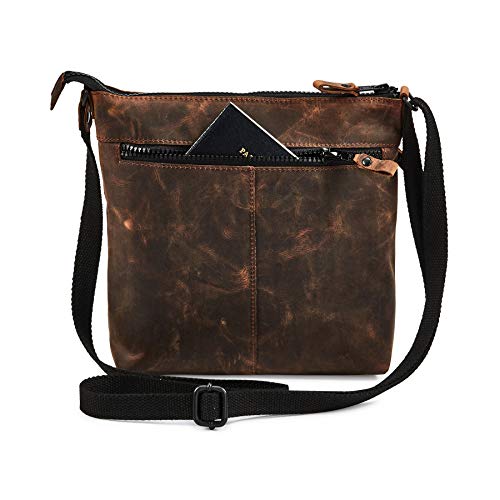 Real Leather Purse for Women Crossbody Bag Travel Shoulder Handbag Small Vintage Pocketbook - Image 6