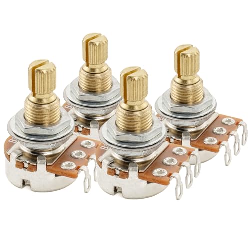 Potentiometre guitare B1 Meg en laiton pour lutherie et upgrade de basse electrique