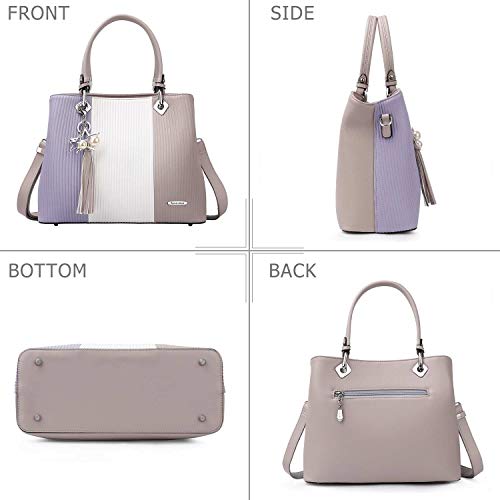 Handbags for Women with Multiple Internal Pockets in Pretty Color Combination - Thumbnail 5