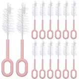 TOYMYTOY おしゃぶりクリーナーブラシ 20個 - ナイロン製ベビーミルクボトル乳首洗浄ブラシ - アイスキャンディーのカビや幼児・ペットボトルの洗浄に使える多目的ナイロンクリーナー
