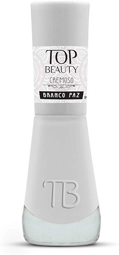 Top Beauty Esmalte New 9Ml Cremoso - 356 - Branco Paz