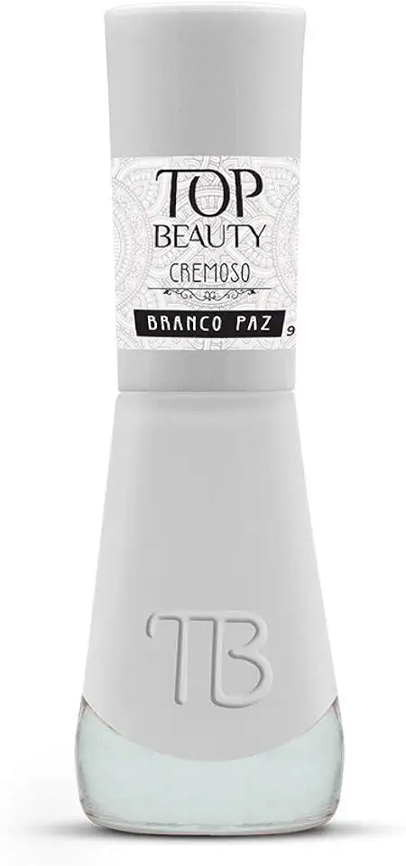 Top Beauty Esmalte New 9Ml Cremoso - 356 - Branco Paz