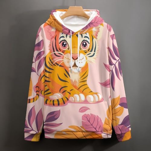 Sweatshirt tigre cartoon pull confortable contre le froid taille S - 5
