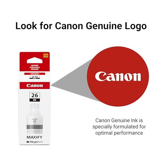 Canon GI-26 Genuine Pigment Black Ink Bottle, Compatible with MegaTank GX7120, GX6120, GX5120, GX6020, GX7020, GX6021, GX7021, GX5020, GX4020, and GX3020 Printers - image 6