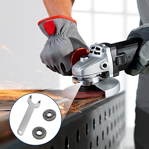 Image of Litoexpe Grinder Angle Wrench with 2 Lock Nuts | 5 /8-11 Spanner, Compatible with 4.5 inch and 5 inch Grinders, Includes Wrench and Nuts
